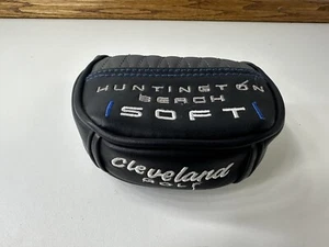 CLEVELAND HUNTINGTON BEACH SOFT MALLET PUTTER HEADCOVER BLACK COVER EXCELLENT - Picture 1 of 7