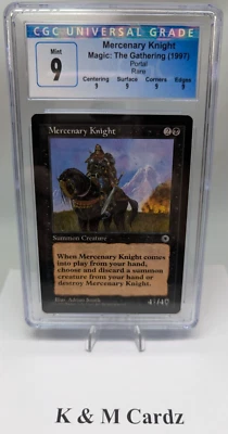 MTG - Portal - Mercenary Knight - Graded 9.0 - Image 1 of 4