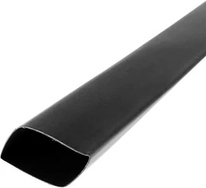 (10-PACK) THERMOSLEEVE 1/2" x 4' BLACK SINGLE WALL 2:1 HEAT SHRINK TUBING *U22 - Picture 1 of 1