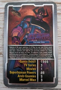Galactus MARVEL MAX THE HISTORY OF THEIR UNIVERSE TOP TRUMPS CARD 2007 Galen - Bild 1 von 2