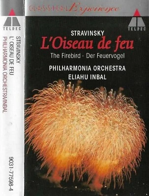 Stravinsky L 'Oiseau De Feu Firebird CASSETTE ALBUM Eliahu Inbal Philharmonia  - Image 1 of 4