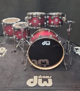DW Collectors Drumset USA Cherry to Ebony SSC Schlagzeug / Shellset Batterie - Bild 1 von 21