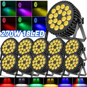 270W Stage Lighting DMX RGBW18 LED Par Can Light dj Lights Concert Party Band - Picture 1 of 31
