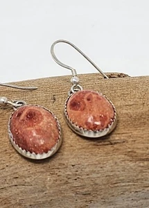 VINTAGE STERLING SILVER EARRINGS .925 ESTATE FIND 4.5 GRAMS - Imagen 1 de 2