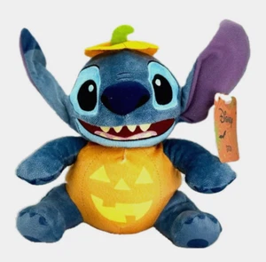 Disney Halloween Pumpkin Stitch 8-Inch Plush NWT - Picture 1 of 10