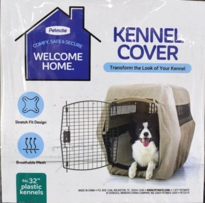 Petmate Modern Kennel Cover Taupe - You Choose Size - Image 1 of 3
