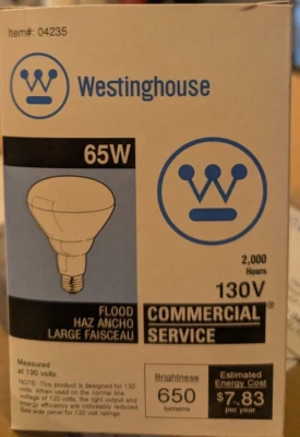 BR30 Flood 65 W BR30 Flood Light Westinghouse Incandscent - Image 1 of 2