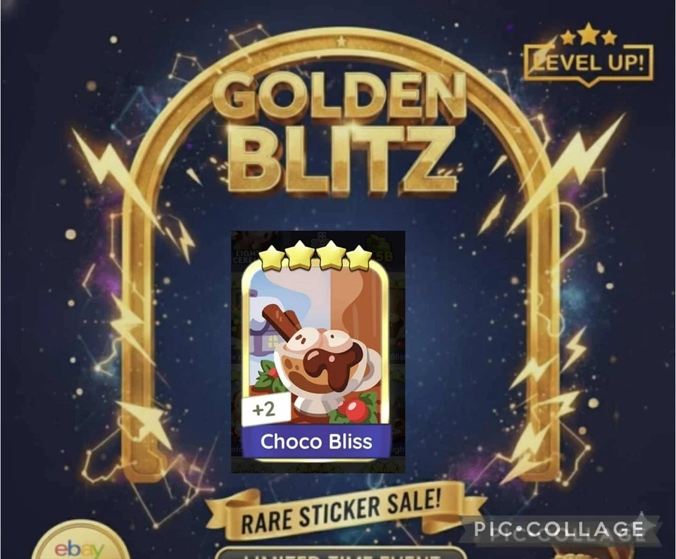 💫 Monopoly Go Golden Blitz Stickers 4⭐ Choco Bliss Set21 Quick sending💫💫 - Image 1 of 1