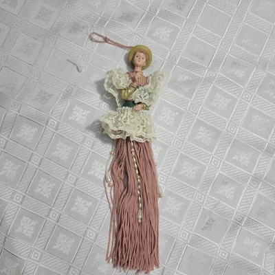 流行创作流苏娃娃装饰维多利亚风格9英寸粉红色珠花边 — 第 1/4 张图片