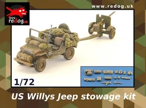 Redog 1:72 US Army Willys  Jeep stowage set. - Picture 1 of 4