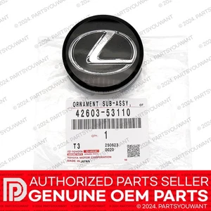 GENUINE Lexus ES GS IS NX RC RX OEM Sport Black Wheel Center Hub Cap 42603-53110 - Picture 1 of 4