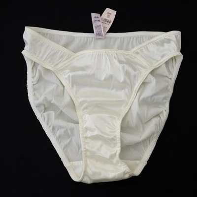 NEW Victoria's Secret VTG Second Skin Satin Full Cut Classic Bikini Panty SMALL - Image 1 of 4