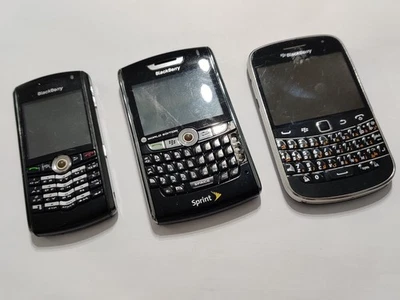 Lote de 3 Teléfonos BlackBerry 8830 9900 8100 - Piezas/Buen Estado Foto 1 de 4