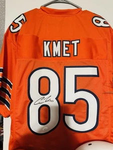 Cole Kmet Signed XL Orange Chicago Bears Jersey COA - Picture 1 of 1