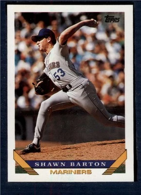 1993 Topps #569 Shawn Barton NMMT (RC) Mariners - Image 1 of 2