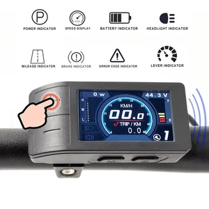 For Bafang Compatible Electric Bike LCD Display for BBS01 BBS02 Motor Kit - Picture 1 of 12