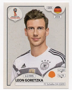 #443 Pegatina Leon Goretzka Alemania Panini Copa Mundial FIFA Rusia 2018 - Imagen 1 de 2