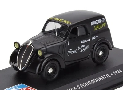 MODELLINO FURGONE EPOCA STATICO SIMCA 5 FOURGONNETTE 1936 NERO SCALA 1/43 - Immagine 1 di 4