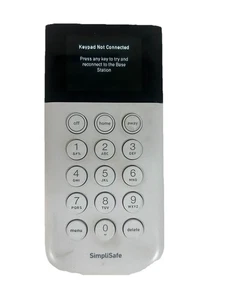 Sistema de seguridad para el hogar SimpliSafe GENUINO teclado inalámbrico remoto blanco SSKP3 - Imagen 1 de 4