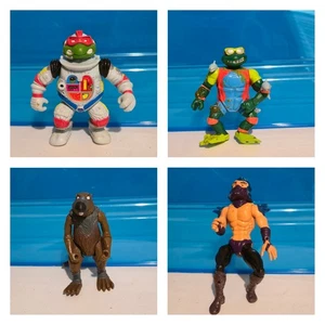 TMNT Mike The Sewer Surfer, Astronaut Raph, Hard Headed Shredder, & Splinter Vintage - Bild 1 von 23