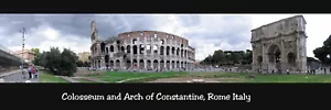 Póster panorámico del Coliseo Roma Italia 12x36 - Imagen 1 de 1