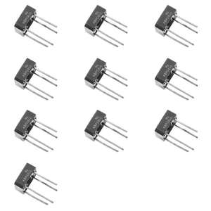 10pz KBPC610 KBPC 610 Raddrizzatore a ponte in silicone monofase 6A 1000V ponte rettangolare - Foto 1 di 12