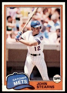 1981 TOPPS JOHN STEARNS . NEW YORK METS #428 - Picture 1 of 2