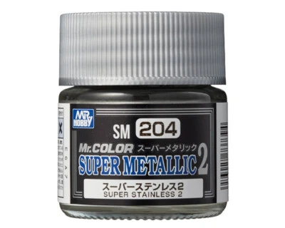 SM204 Super Metallic 2 Super Stainless 2 (10 ml) SM204 - mrhobby modellismo