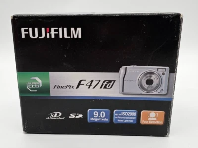 FinePix F47fd 9MP - Fujifilm Digitalkamera - silber - OVP - Komplett Set - Bild 1 von 4