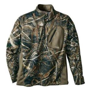Cabela's Realtree MAX 5 Camo Lewiston Waterfowl 1/4 Zip Pullover Jacket Size 2XL