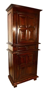 antica credenza epoca fine '700 stile Luigi XIII in noce massello - Picture 1 of 20