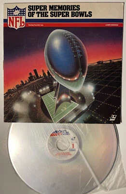 Laserdisc NFL Super Memories Of The Super Bowls 1981 Football LD VERY RARE - Image 1 of 3