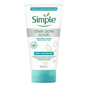 Simple Daily Skin Detox Clear Pore Facial Scrub For Smooth Skin 150ml - Picture 1 of 8