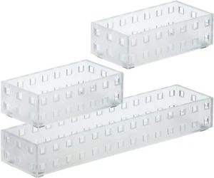 Like-it Bricks 90078 Storage bin, 2.76" x 5.51" x 1.69"h, Translucent White  - Picture 1 of 4