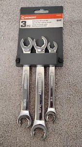 NEW CFNWS0-05 SAE CRESCENT 3PCS. FLARE NUT WRENCH SET. (03) - Picture 1 of 7