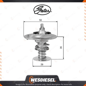 Gates Coolant Thermostat + Gaskets & Seals fits Honda Civic ED D15B4 1.5L 72kW - Picture 1 of 2