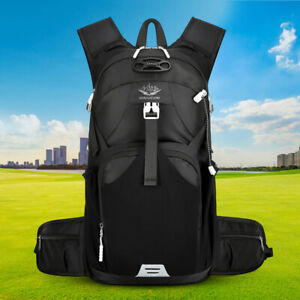 Trekking Bag Waterproof Lightweight Fishing Bag for Office Travel (Black)
