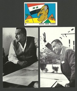 Gamal Abdel Nasser President of Egypt Fab Card Collection