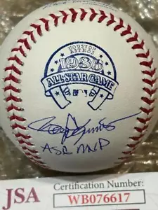 ROGER CLEMENS BOSTON RED SOX 1986 ALL STAR GAME MVP RARO FIRMATO BASEBALL JSA COA - Foto 1 di 5