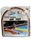 Vtg Intex The Wet Set Inflatable Air Mat Pool Float Blue Raft 72 X 27 1984 Nos