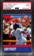 1991 PEPSI-COLA SUPERSTARS #13 KIRBY PUCKETT PSA 9 28430972