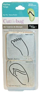 NEW Cuttlebug Flip Flop Thong Die Cutting Provo Craft Set Of 2 From USA Ret 2006 - Picture 1 of 7