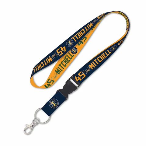 DONOVAN MITCHELL UTAH JAZZ LANYARD KEY CHAIN DETACHABLE BUCKLE 1" WIDE 22" LONG Cover