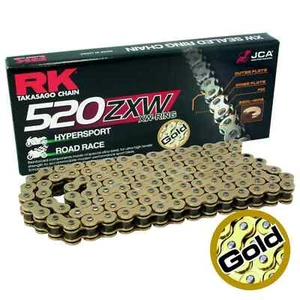 RK SUPER HD XW RING HYPERSPORT ROAD RACE MOTORRAD KETTE 520 ZXW x 120 GOLD - Bild 1 von 2