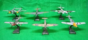 Lotto aerei WW2 in metallo scala 1-100 (1/87?)  no box 6 pezzi  - Foto 1 di 2