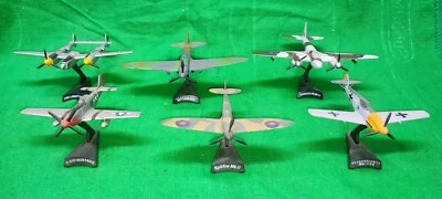 Lotto aerei WW2 in metallo scala 1-100 (1/87?)  no box 6 pezzi  - Immagine 1 di 2