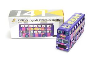 TINY Hong Kong CMB Victory Mk2 Fortune Realty 19 Tai Hang Road Diecast Car Bus