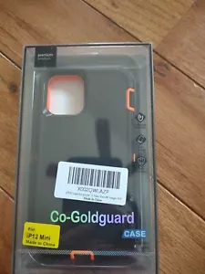Mini funda para teléfono iPhone 12 negra/naranja - Imagen 1 de 2