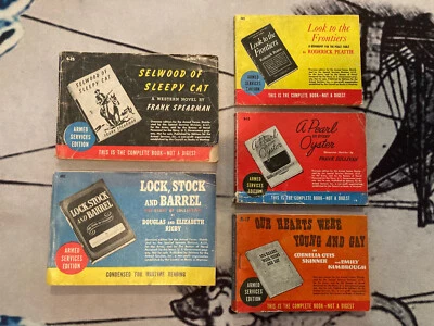 Armed Services Edition 5 Book Lot O-25 R-17 S-11 661 692 Foto 1 de 2