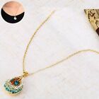 Necklace 18k Gold Dangle Angel's  Teardrop Rhinestone Gifts Women